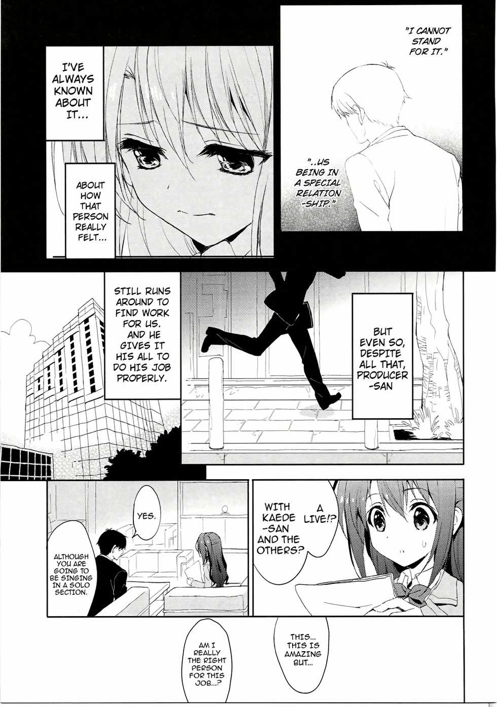 (C91) [koinu computer (Motoyon)] Ningyo wa Yuki 2 Sharin Heart - Anyone can play guitar And they won't be a nothing anymore 2 He gave me the eye (THE IDOLM@STER CINDERELLA GIRLS) [English] - Page 4