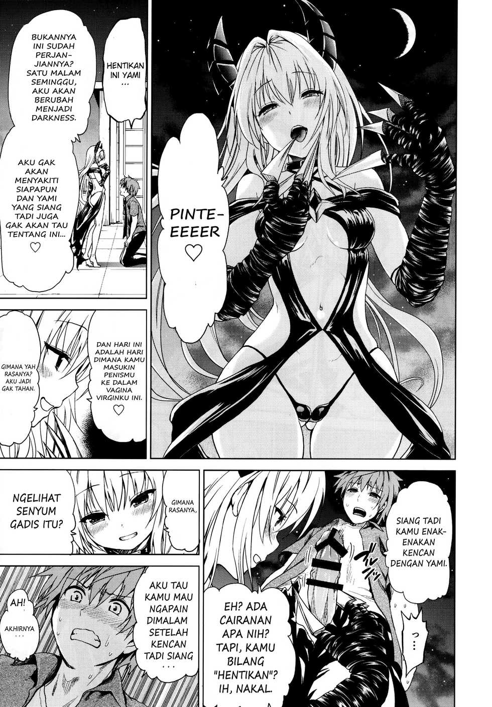 (C88) [Tsunken (Men's)] Chou LOVE-Ru Front (To LOVE-Ru) [Indonesian] - Page 8