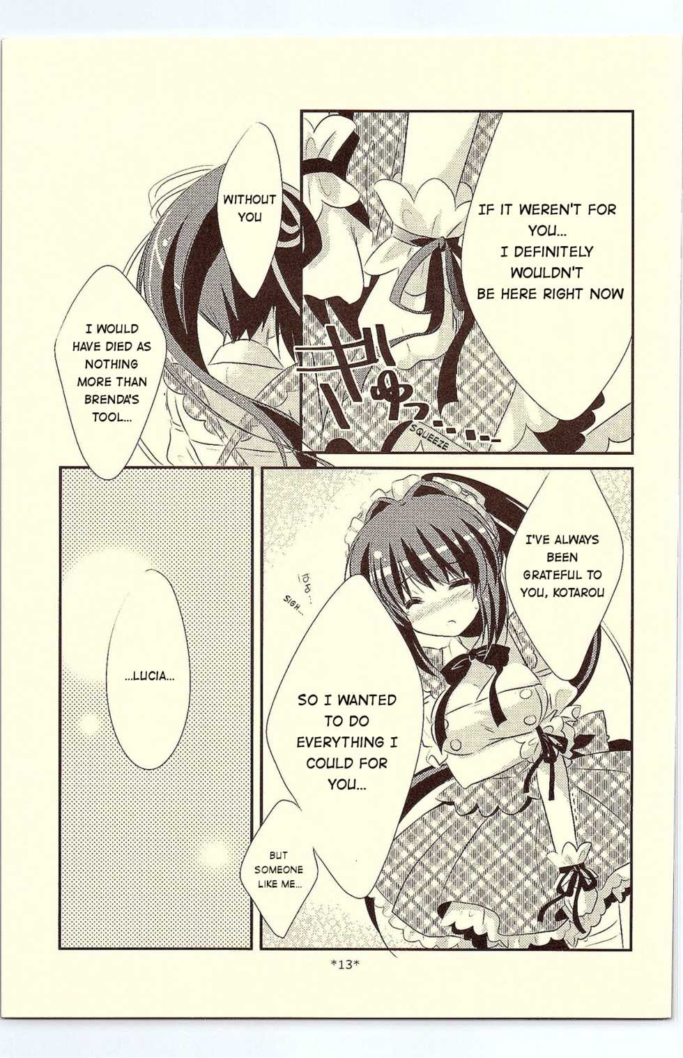 (C81) [Watakubi (Sasai Saji)] 18-kaime no Birthday to 19-kome no Yakusoku | The 18th birthday and 19th promise (Rewrite) [English] [Waifuman71] - Page 13