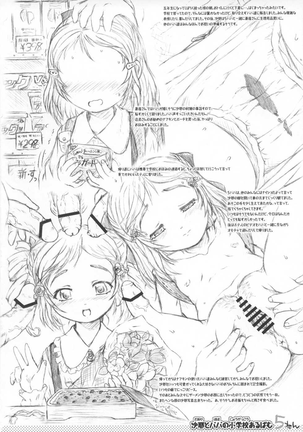 (C73) [Omoshiro Burger (Tokuda Shinnosuke)] Watashi-tachi to Papa no Kagai Jugyou Album - Page 7