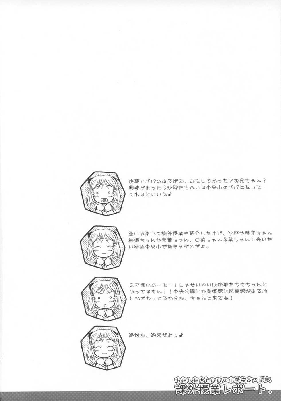 (C73) [Omoshiro Burger (Tokuda Shinnosuke)] Watashi-tachi to Papa no Kagai Jugyou Album - Page 19