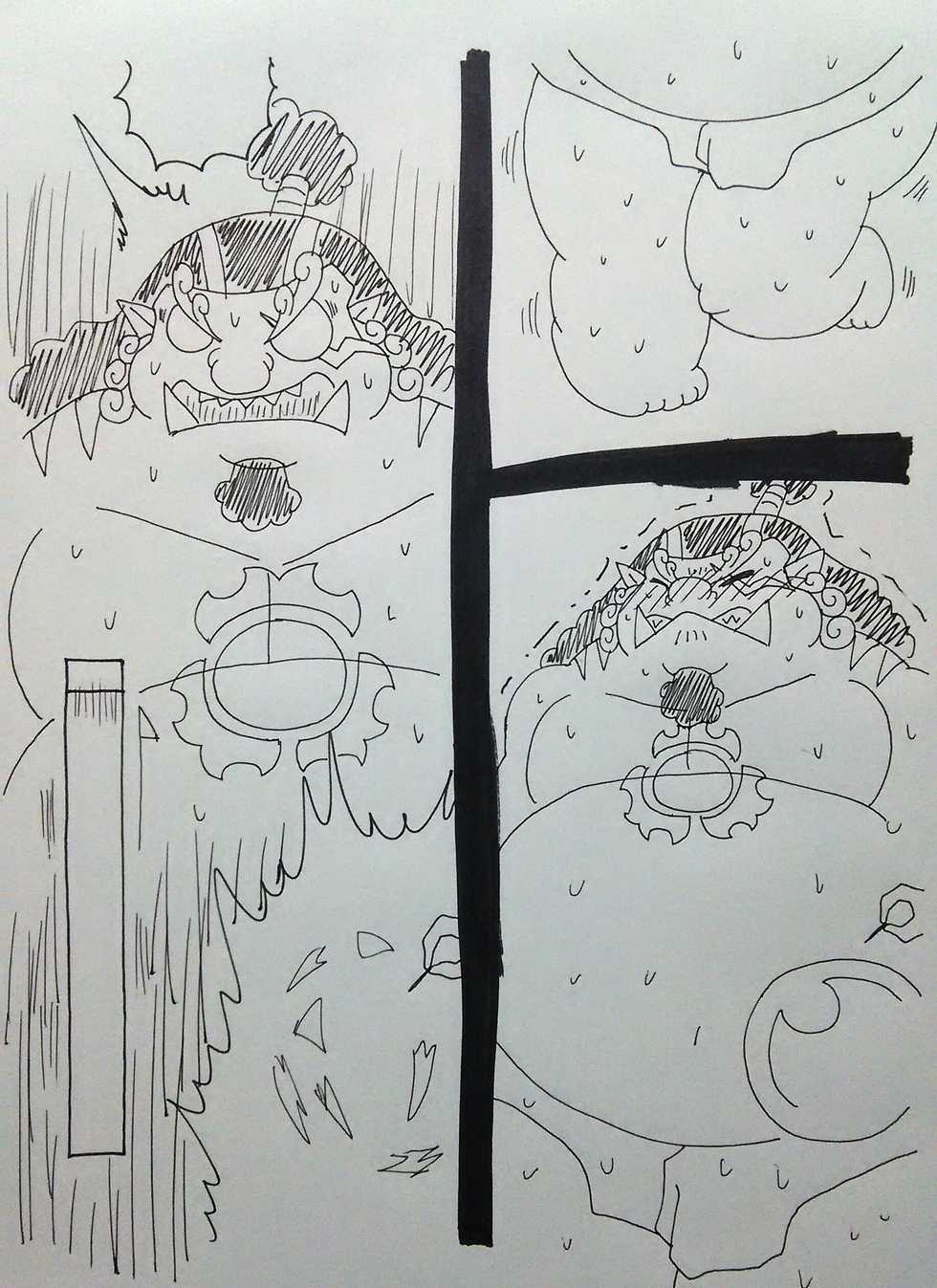 [Enbuoo] ジンベエ、おしっこ我慢 (One Piece) - Page 3