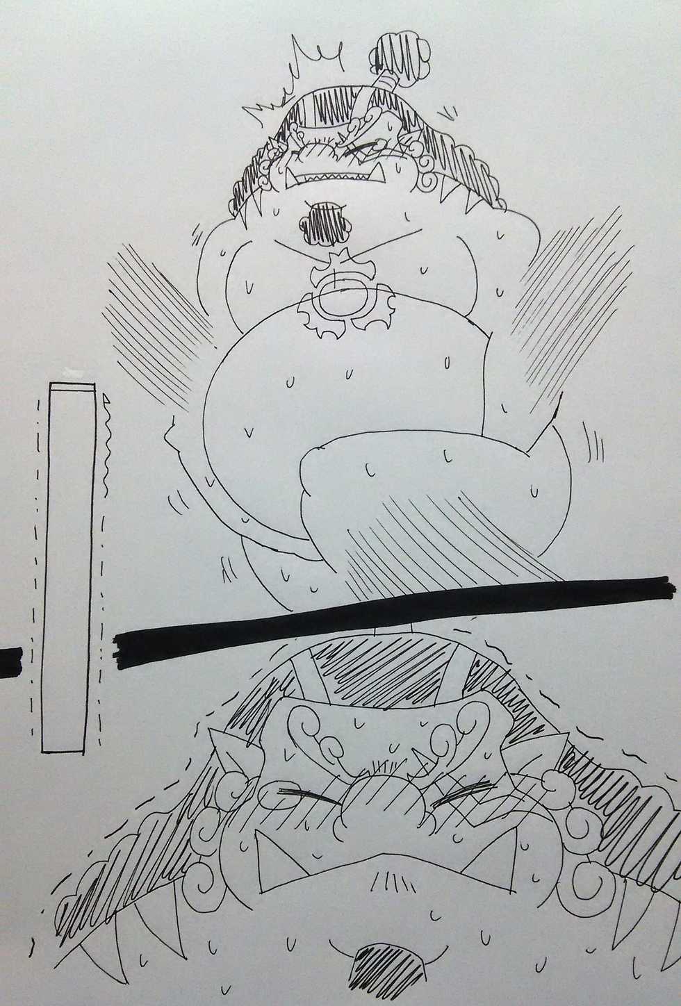 [Enbuoo] ジンベエ、おしっこ我慢 (One Piece) - Page 4