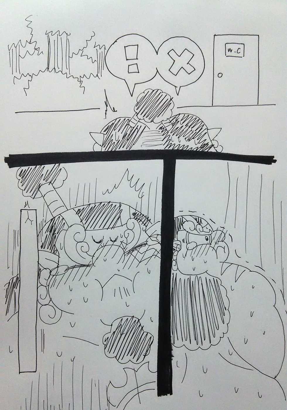 [Enbuoo] ジンベエ、おしっこ我慢 (One Piece) - Page 5