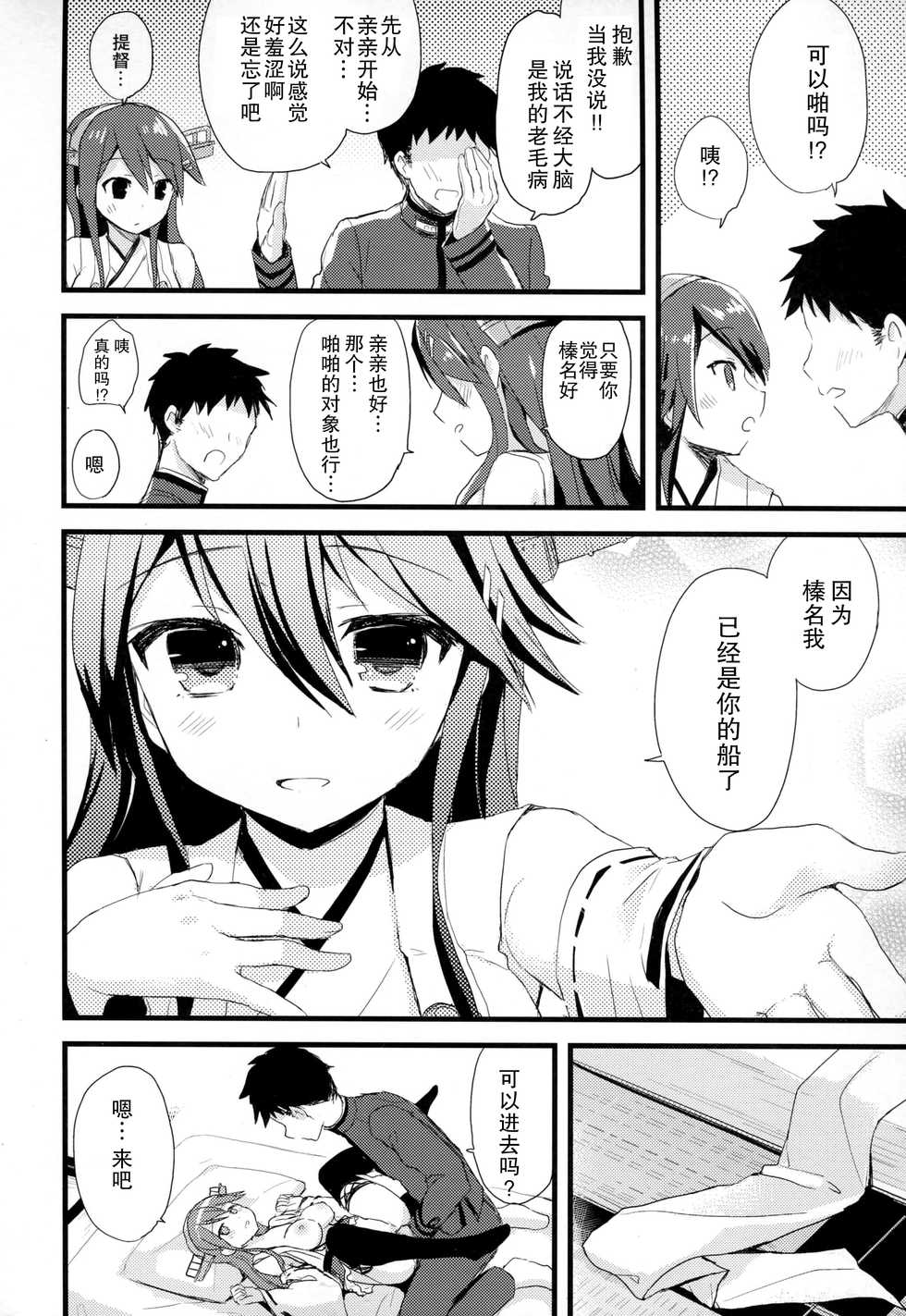 (C91) [AYUEST (Ayuya)] Haruna no Yomeiri (Kantai Collection -KanColle-) [Chinese] [CE家族社x幻之] - Page 7