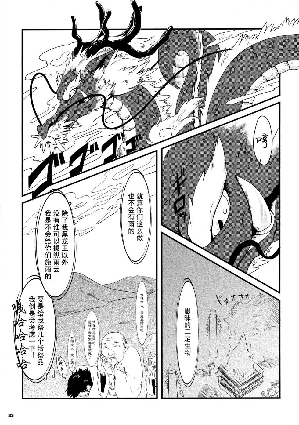 (C83) [Kyou no Keiro (Various)] Tatsumi - Ryuu to Hebi ga Karamu Toki | 龙与蛇纠缠之时 [Chinese] [桑德个人汉化] - Page 22