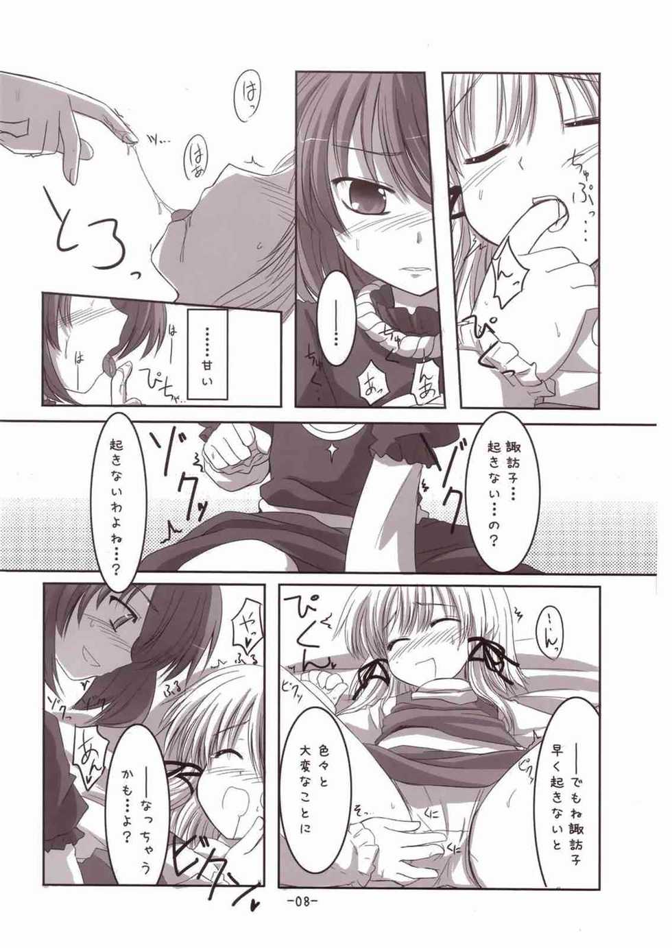(C73) [RukRuk (Kazami Ruk)] Suwako-sama to Issho! (Touhou Project) - Page 8