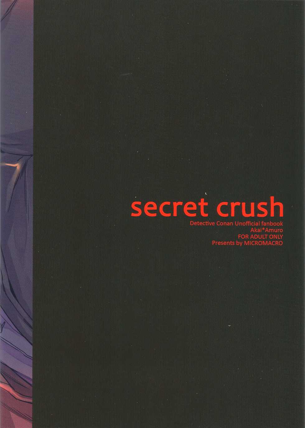 (C90) [MICROMACRO (Saco)] secret crush (Detective Conan) - Page 2