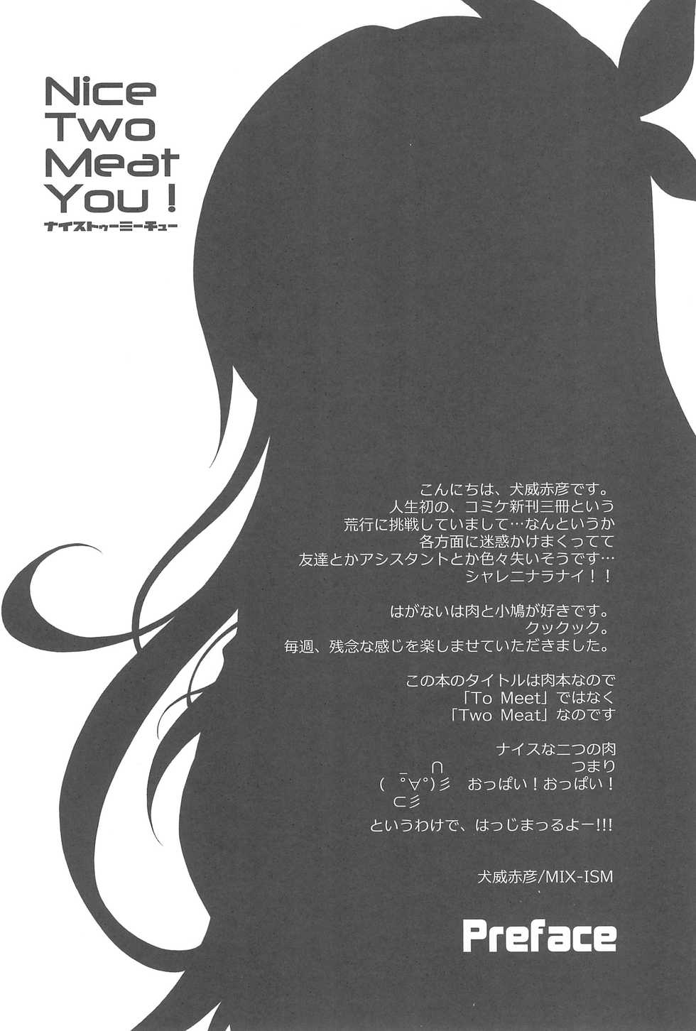 (C81) [MIX-ISM (Inui Sekihiko)] Nice Two Meat You! (Boku wa Tomodachi ga Sukunai) - Page 4