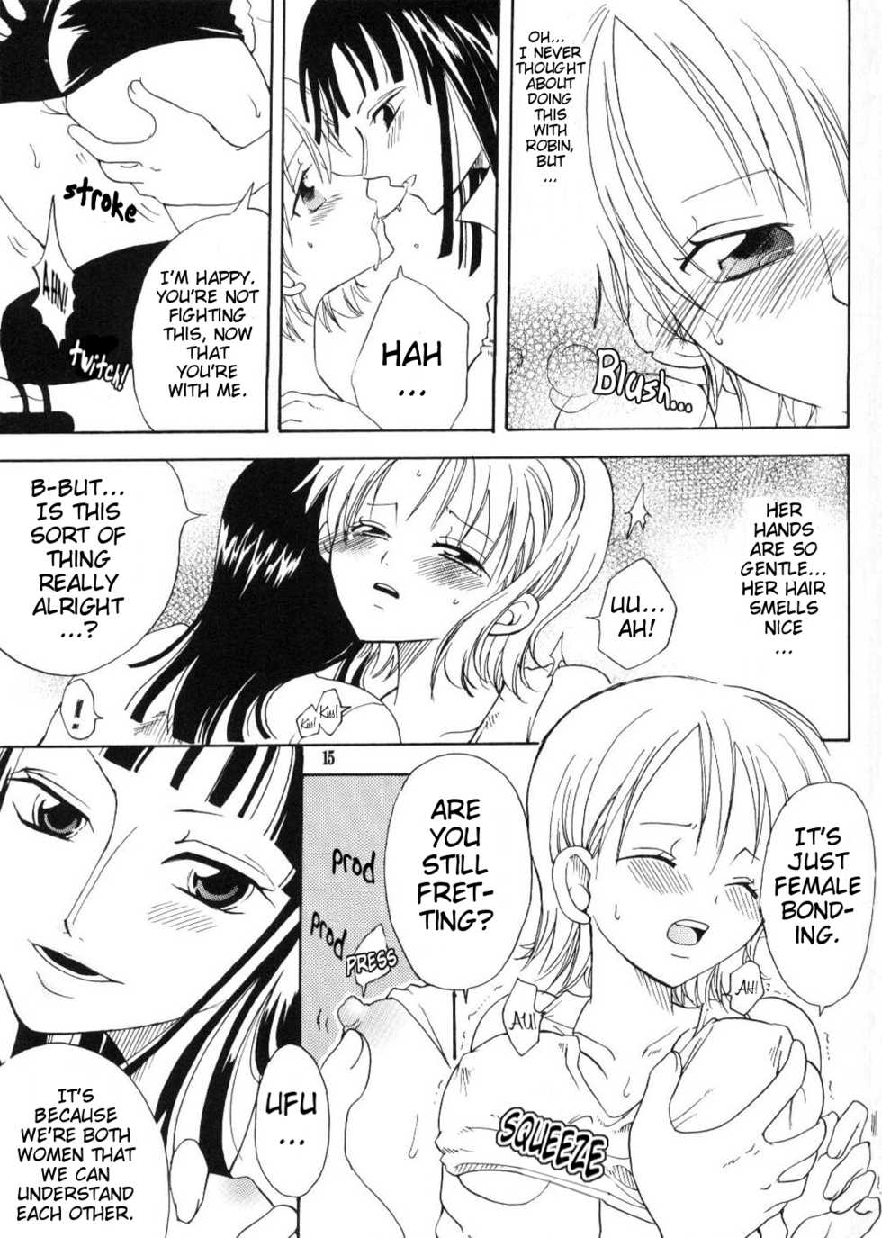 (CR33) [Kurione-sha (YU-RI)] Secret Love (One Piece) [English] [EHCOVE] - Page 14