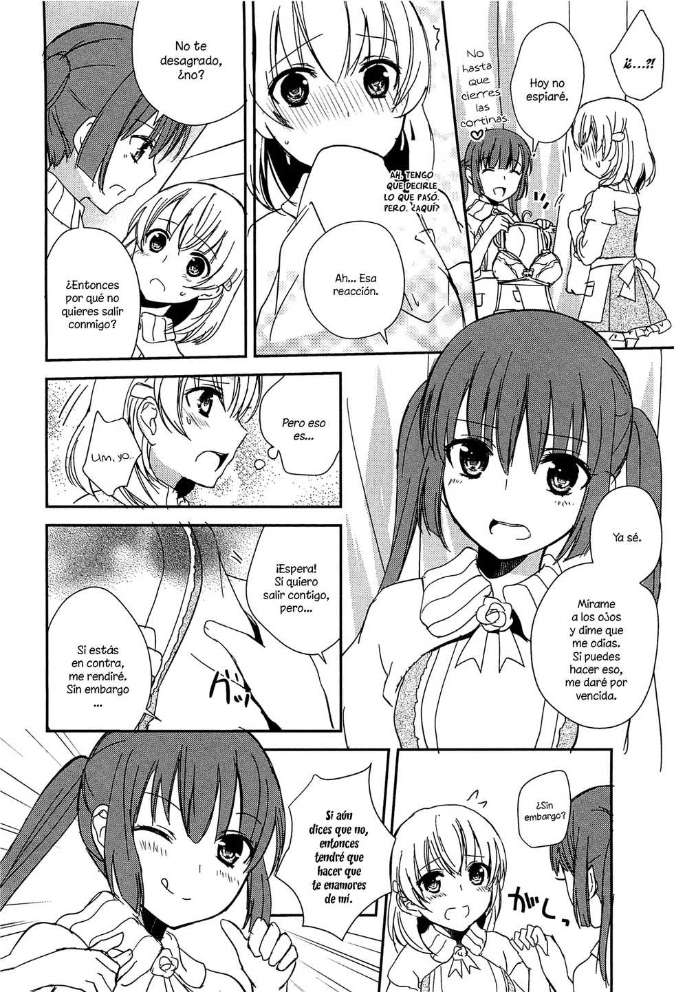 [Aoko] Kiss wa Kiss | Un Beso es un Beso (L -Ladies ＆ Girls Love- 02) [Spanish] {Kourindou Scans & MangaSubEs} - Page 10
