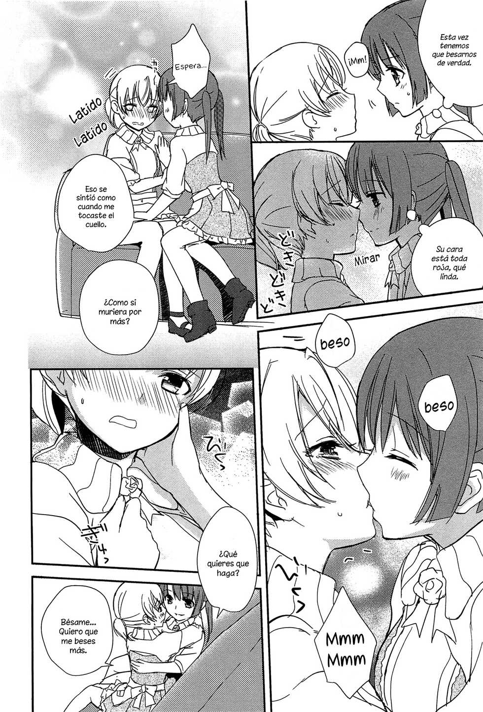 [Aoko] Kiss wa Kiss | Un Beso es un Beso (L -Ladies ＆ Girls Love- 02) [Spanish] {Kourindou Scans & MangaSubEs} - Page 14