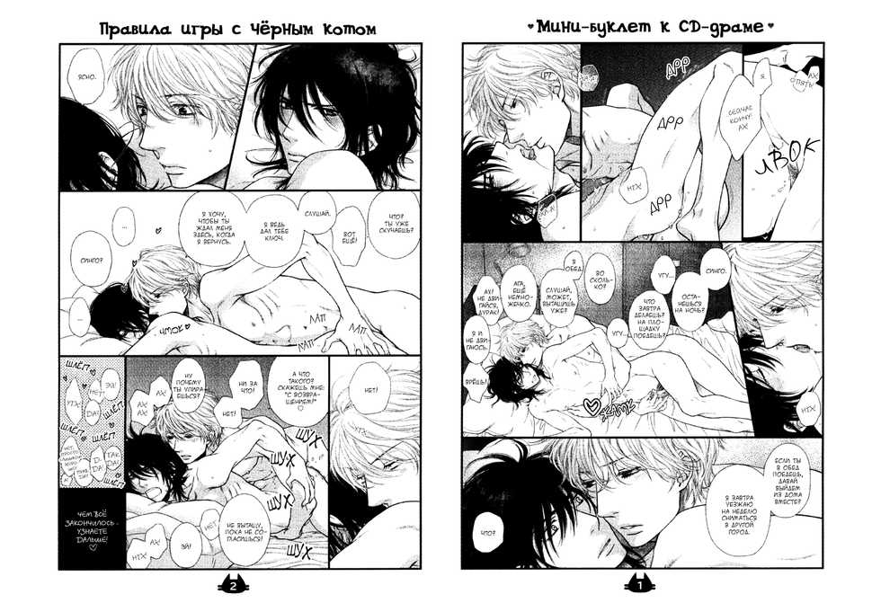 [Sakyo Aya] Kuroneko Kareshi no Asobikata | Правила игры с чёрным котом [Russian] [Aikan] - Page 2