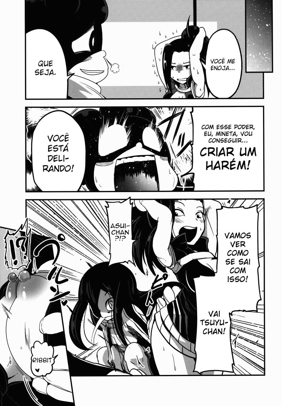 (C88) [TAROTS (Sawano Akira)] Yaoyoroppai to Kerokero (Boku no Hero Academia) [Portuguese-BR] [Lobozero] - Page 8