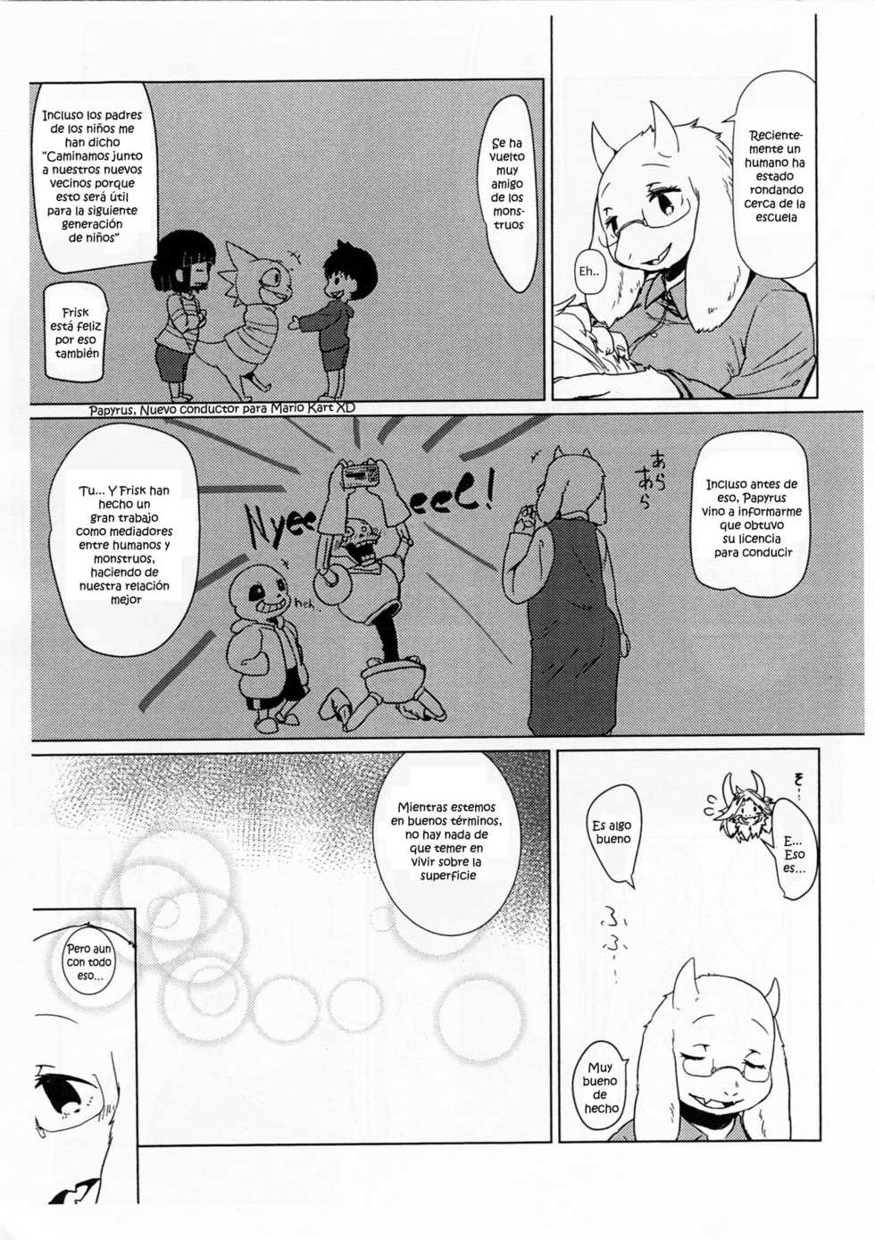 (C90) [Hoshi Futatsu. (Yoo Oona)] DISTANZA PER L'AMANTE (Undertale) [Spanish] [Kurotao] - Page 7