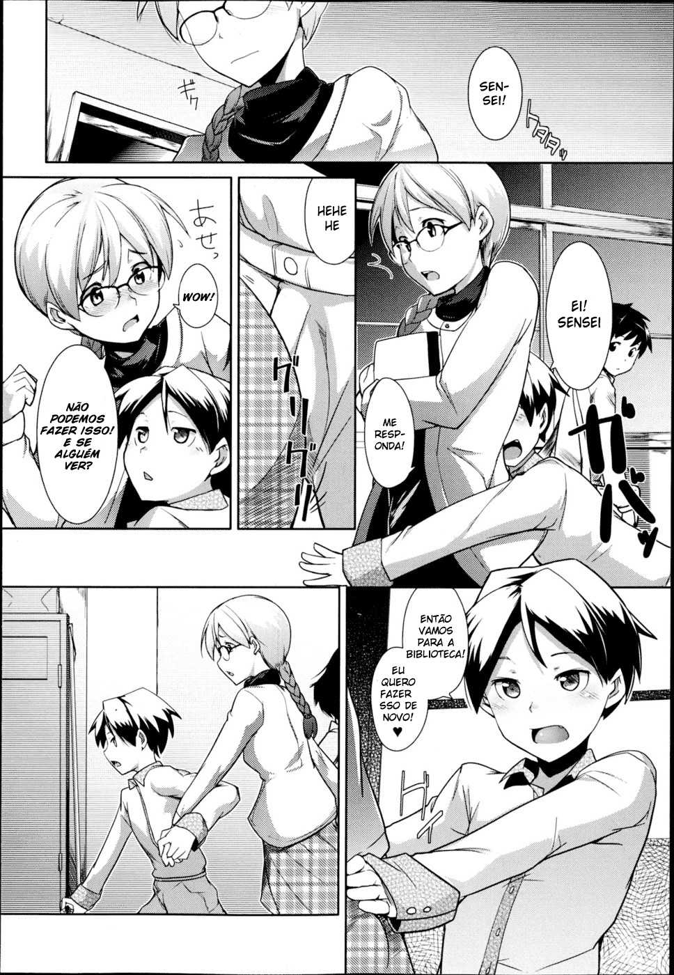 [Hiru Okita] Toshoshitsu no Sensei | Library Teacher (COMIC Masyo 2013-06) [Portuguese-BR] [Hentai Season] - Page 18