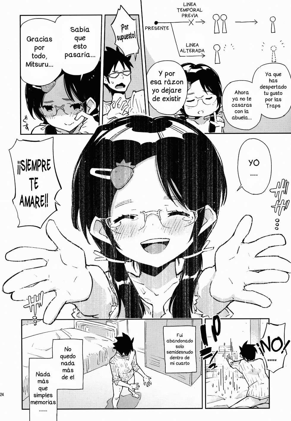 (COMIC1☆7) [Kabuttari Kaburanakattari (Seihoukei)] Otokonoko DOOR -Kimatsu Shiken no Benkyou ga Hakadotta no wa, Totsuzen Kabe kara Arawareta Otokonoko no Okage!- [Spanish] [Castle R] - Page 23