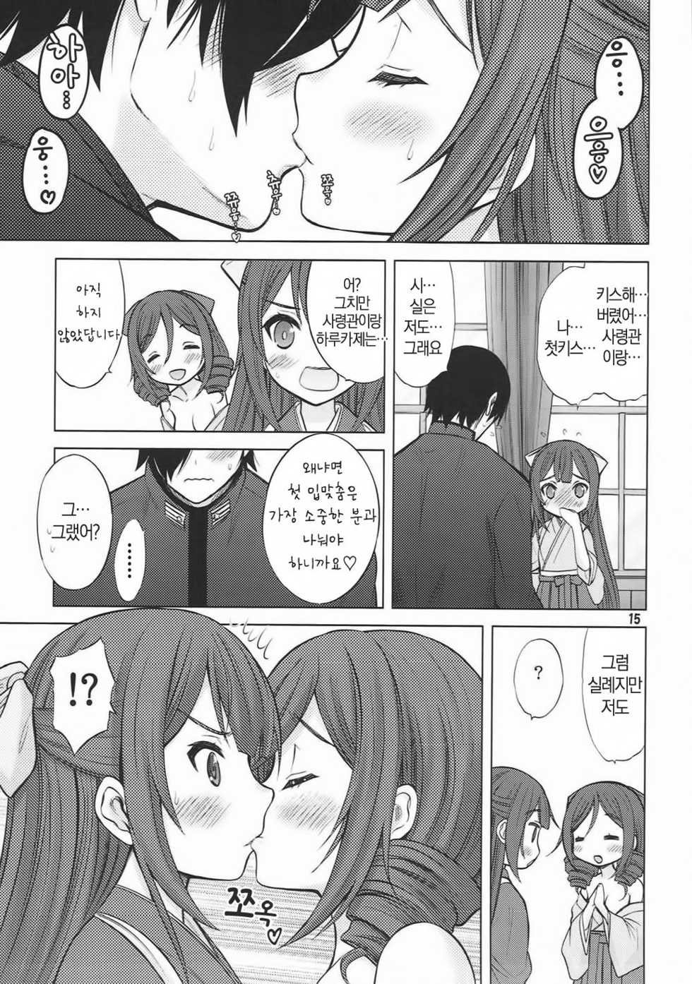 (SC2017 Winter) [Nekoyashiki (Nekodanshaku)] Kamikaze-gata Koufukuron (Kantai Collection -KanColle-) [Korean] - Page 14