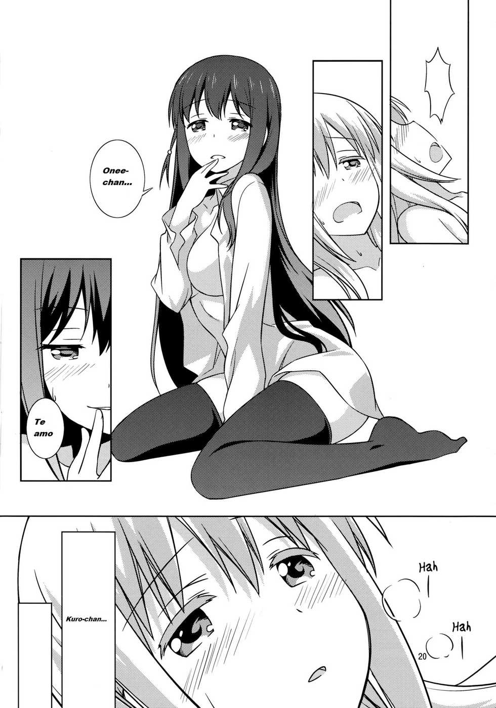 (C90) [Umenomi Gahou (Umekiti)] Watashi no Kuro-chan | My Sweet Kuro (Saki) [Spanish] (Eromonogatari) - Page 20