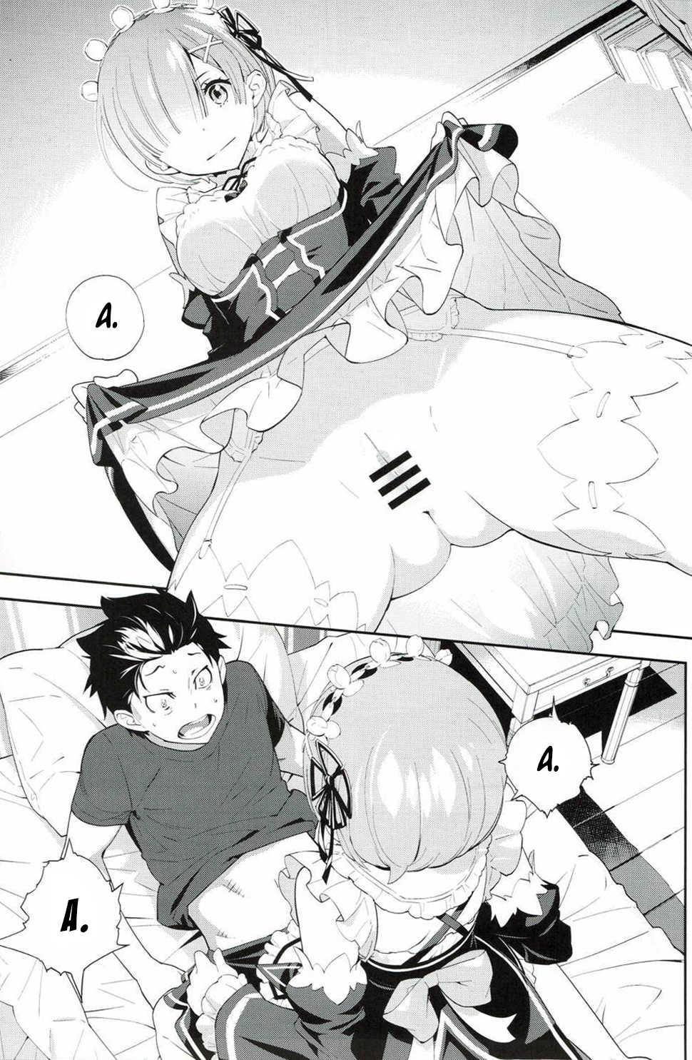 (C90) [Hapoi-Dokoro (Okazaki Takeshi)] CHOICE (Re:Zero kara Hajimeru Isekai Seikatsu) [Russian] [Zimbo] - Page 14
