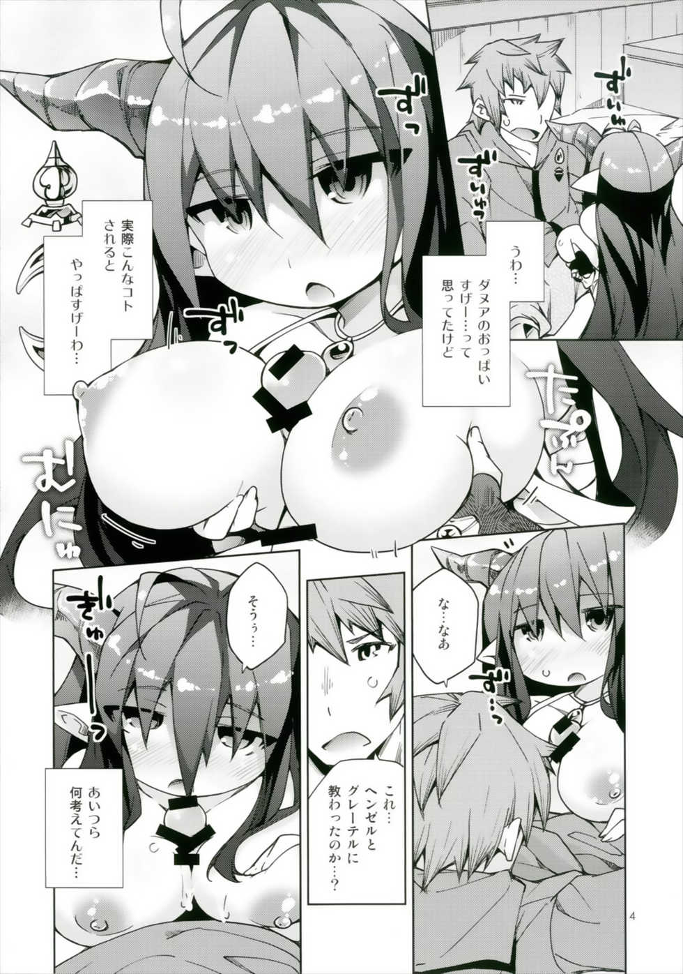 (COMIC1☆9) [Toriniku Seikatsu (Kureura Keita)] Kikuushi-sama e no Shinmitsudo ga MAX ni Narimashita! (Granblue Fantasy) - Page 4
