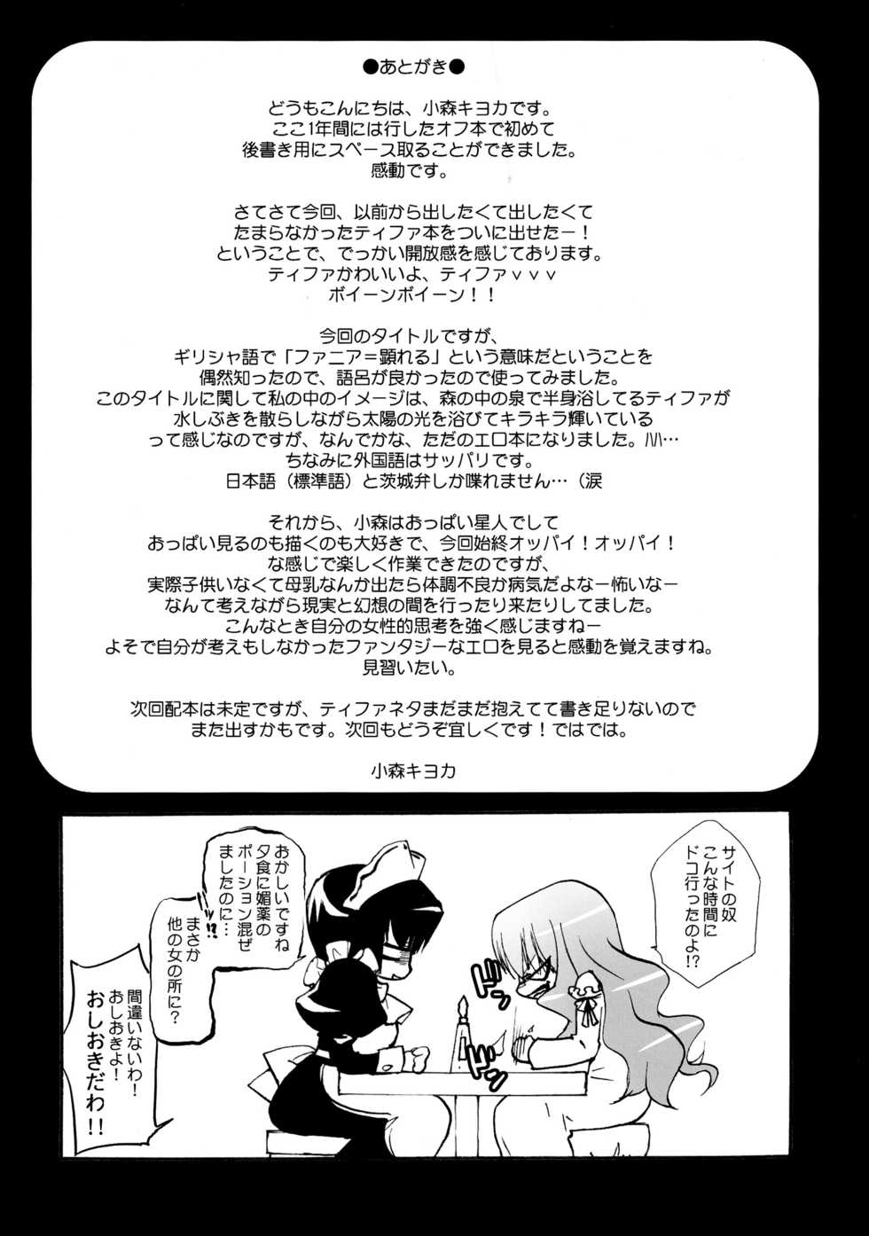 (C73) [KA-MI-NIGHT TOWN (Komori Kiyoka)] Tiffaniafania (Zero no Tsukaima) - Page 25