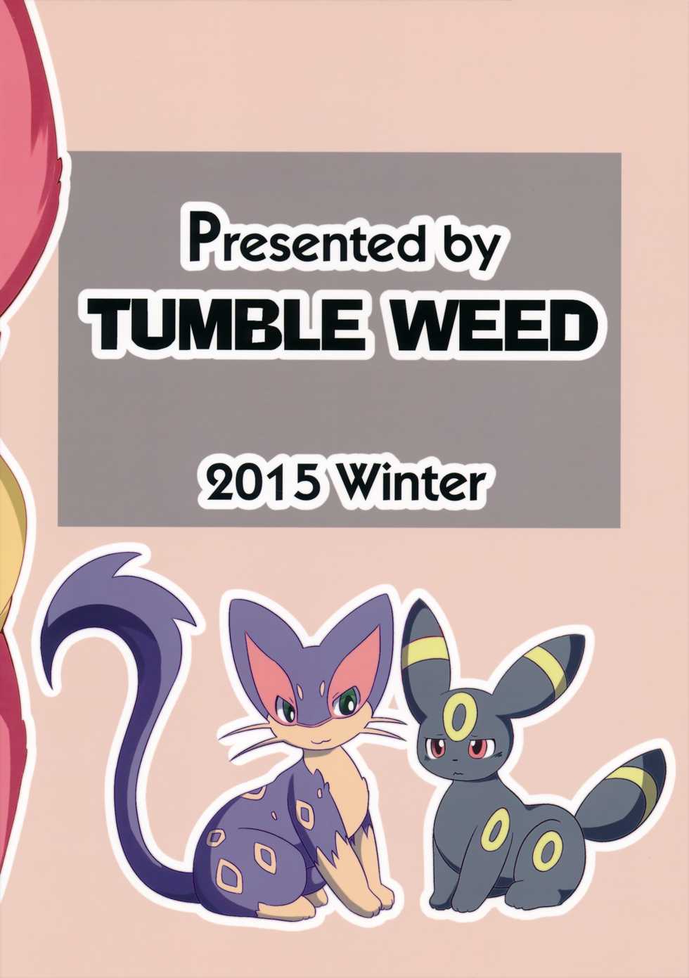 (C89) [TUMBLE WEED (Itameshi)] Positive (Pokémon) [Korean] - Page 30