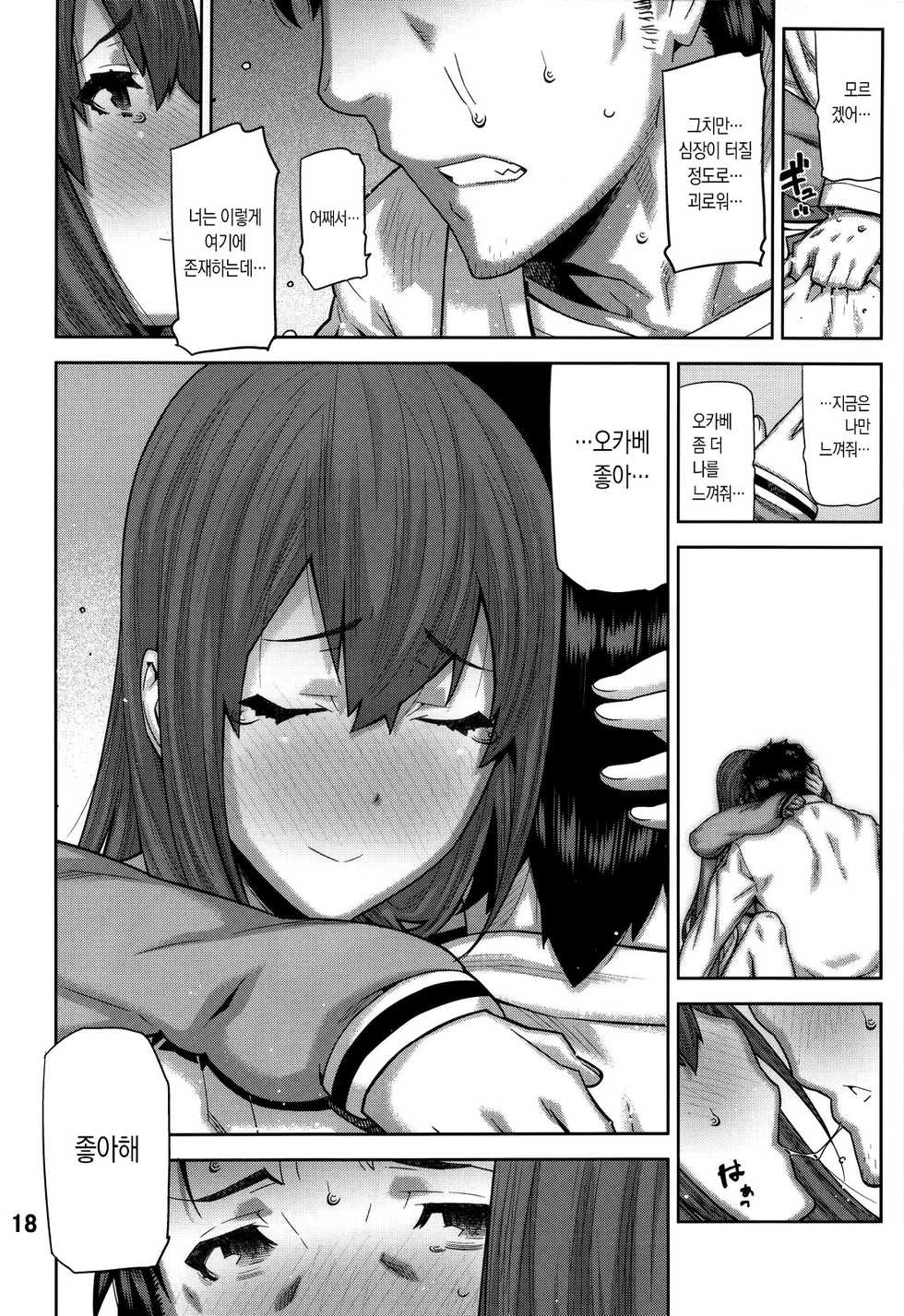 (C80) [BLACK FLY (Ikegami Tatsuya)] FORGET ME NOT (Steins;Gate) [Korean] - Page 18