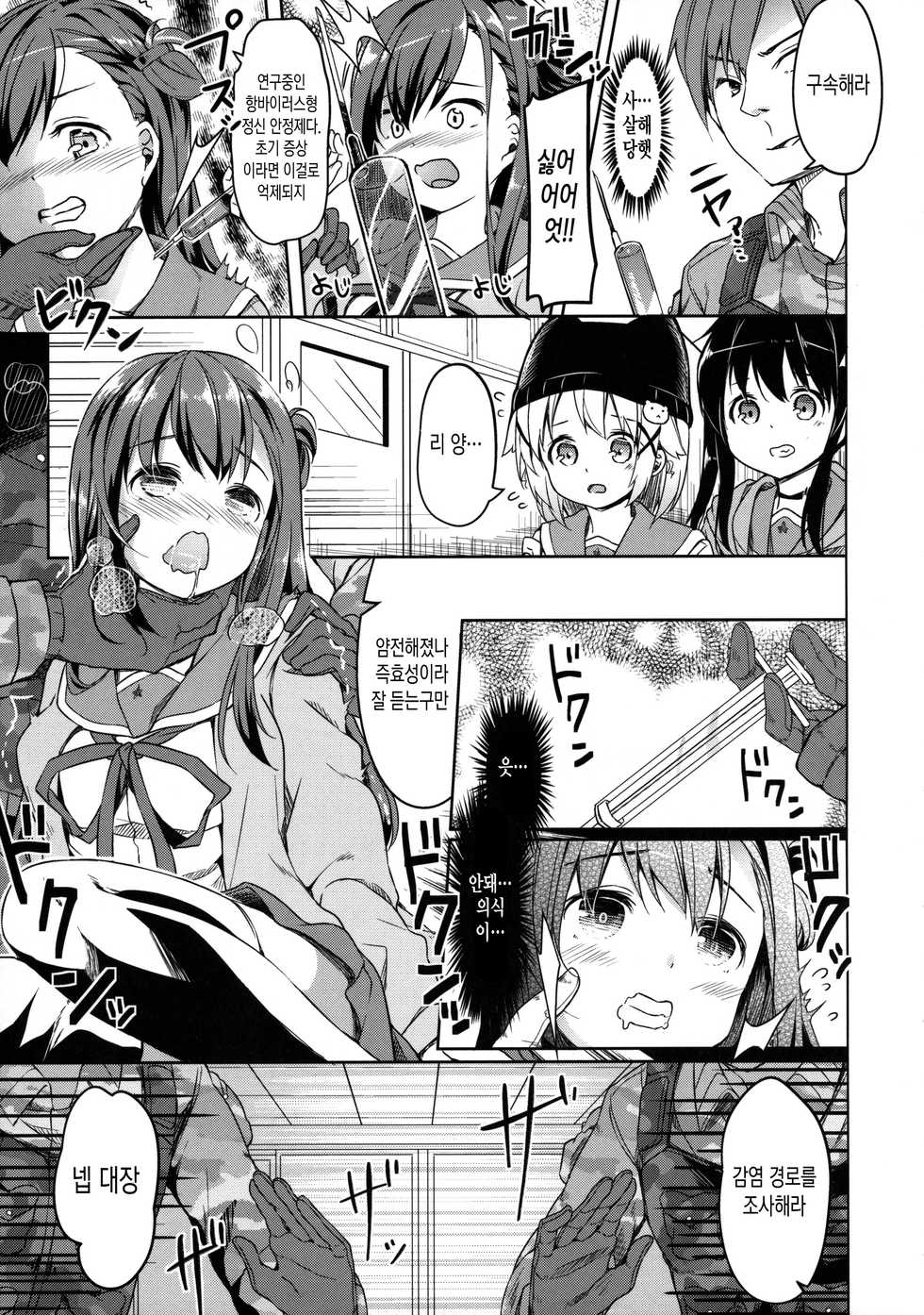 (C89) [Kaname (Siina Yuuki)] Jinrui Hokan Keikaku | 인류보완계획 (Gakkou Gurashi!) [Korean] - Page 13