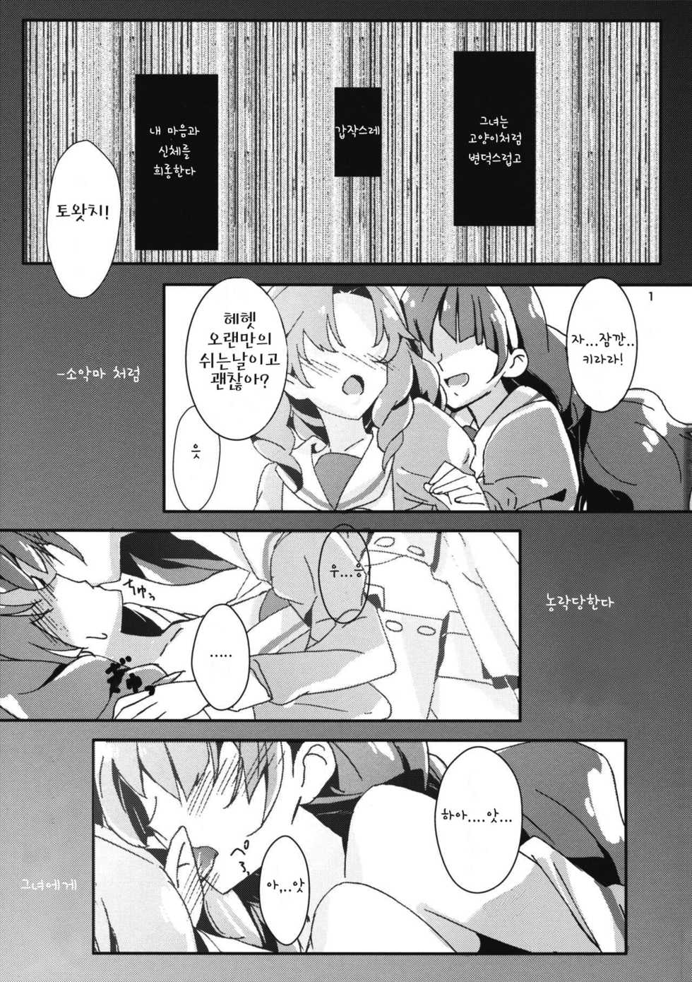 (C89) [Keruto (Yanagi Hareta)] Amae Jouzu na Anata | 어리광쟁이 그대 (Go! Princess PreCure) [Korean] [Team LTG] - Page 3
