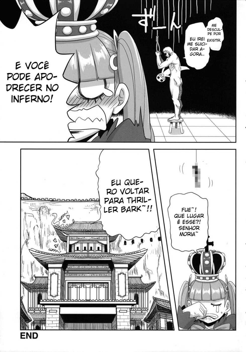 (C76) [Rojiura Jack (Jun)] Through The Wall (One Piece) [Portuguese-BR] [Punch! Hentai] [Decensored] - Page 24