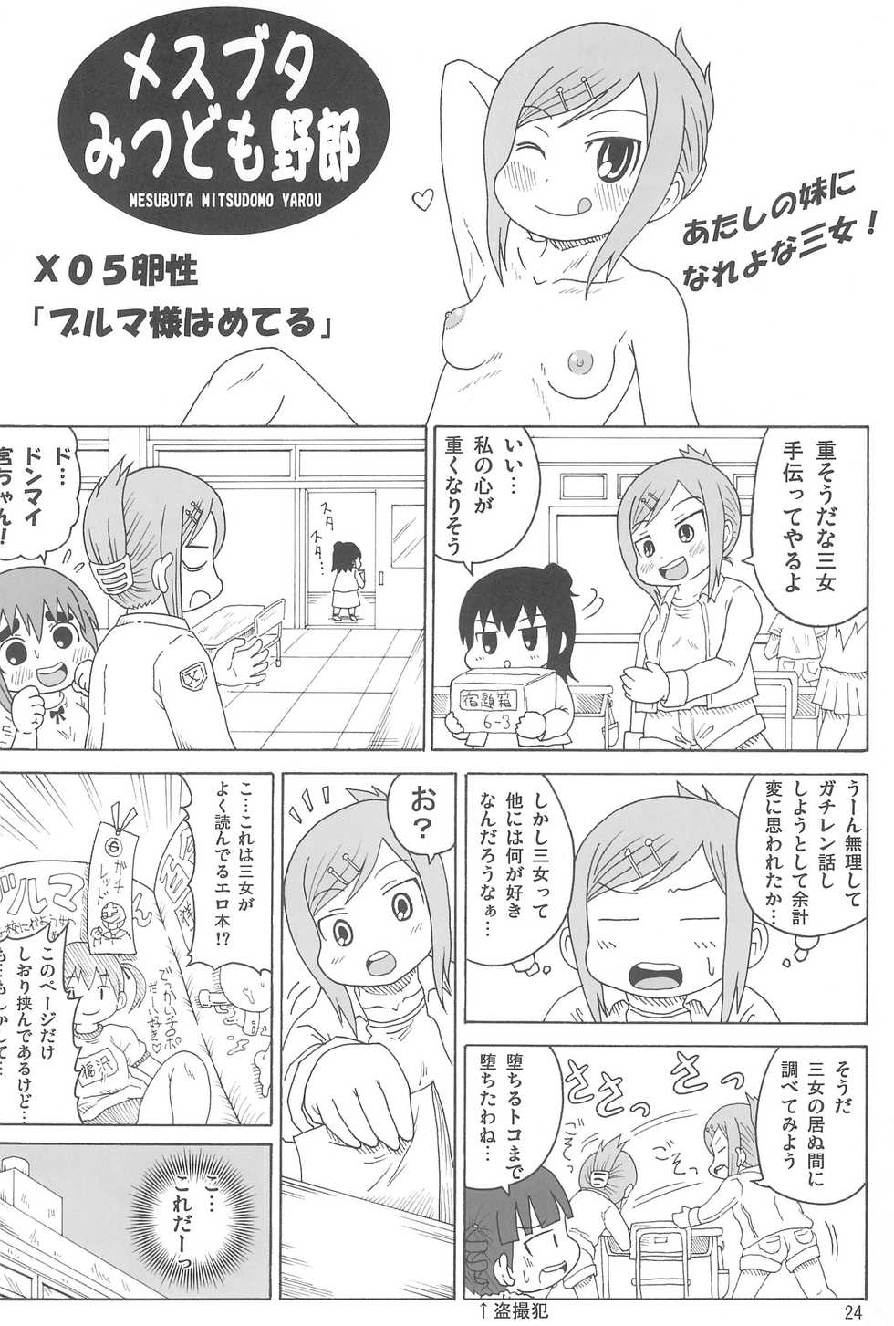 (C75) [C'sHOUSE (Iguchi Sentarou)] Mesubuta Mitsudomo Yarou (Mitsudomoe) - Page 24