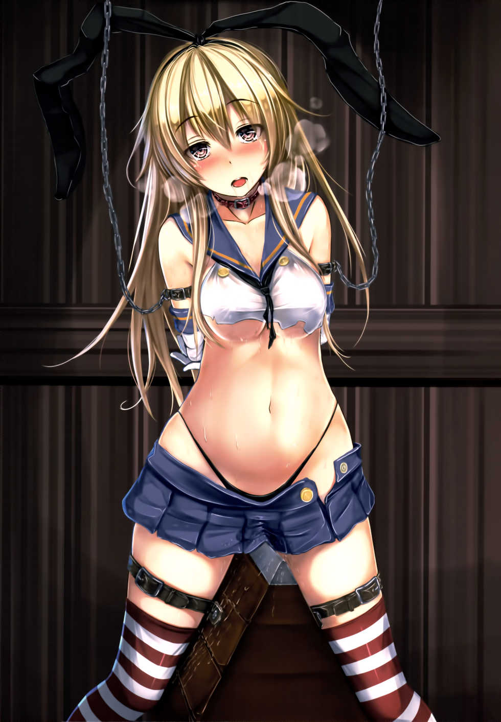 (C91) [Monaka Udon (Monikano)] Kuchikukan Shimakaze Jinmon Chousho (Kantai Collection -KanColle-) [Chinese] [巫毒汉化组X贝尔] - Page 4