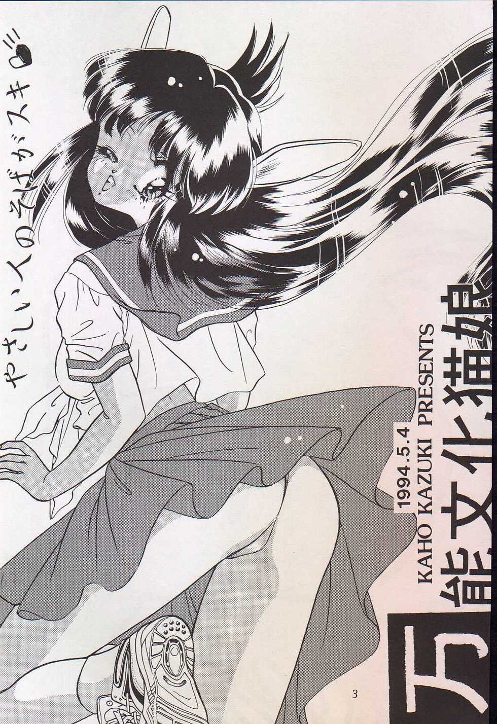 [Ayashii H de PON (Kazuki Kaho)] Yasashii Hito no Soba ga Suki Bannou Bunga Neko Musume (Various) - Page 3