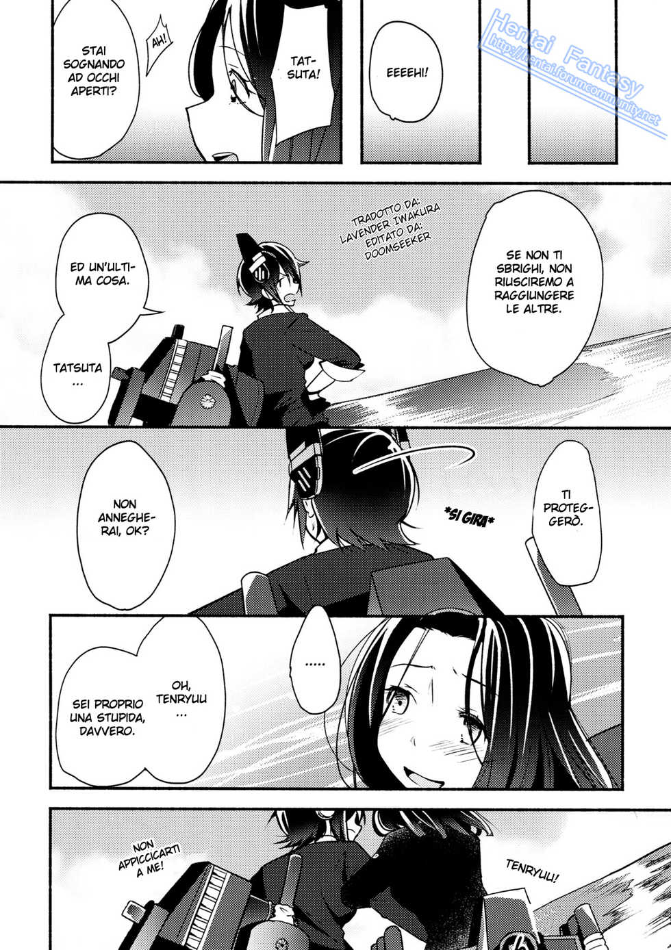 (Ware, Yasen ni Totsunyuu su!) [G-complex (YUI_7)] Tenryuu-chan wa Yasashii Kara  (Kantai Collection -KanColle-)  [Italian] {Hentai Fantasy} - Page 27