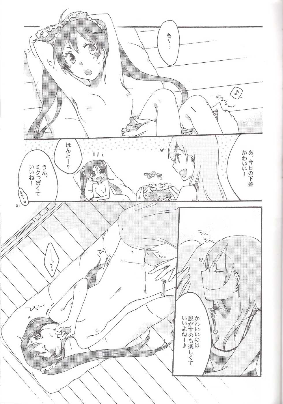 (C84) [Niratama (Sekihara, Hiroto)] Have a nice holiday (VOCALOID) - Page 20