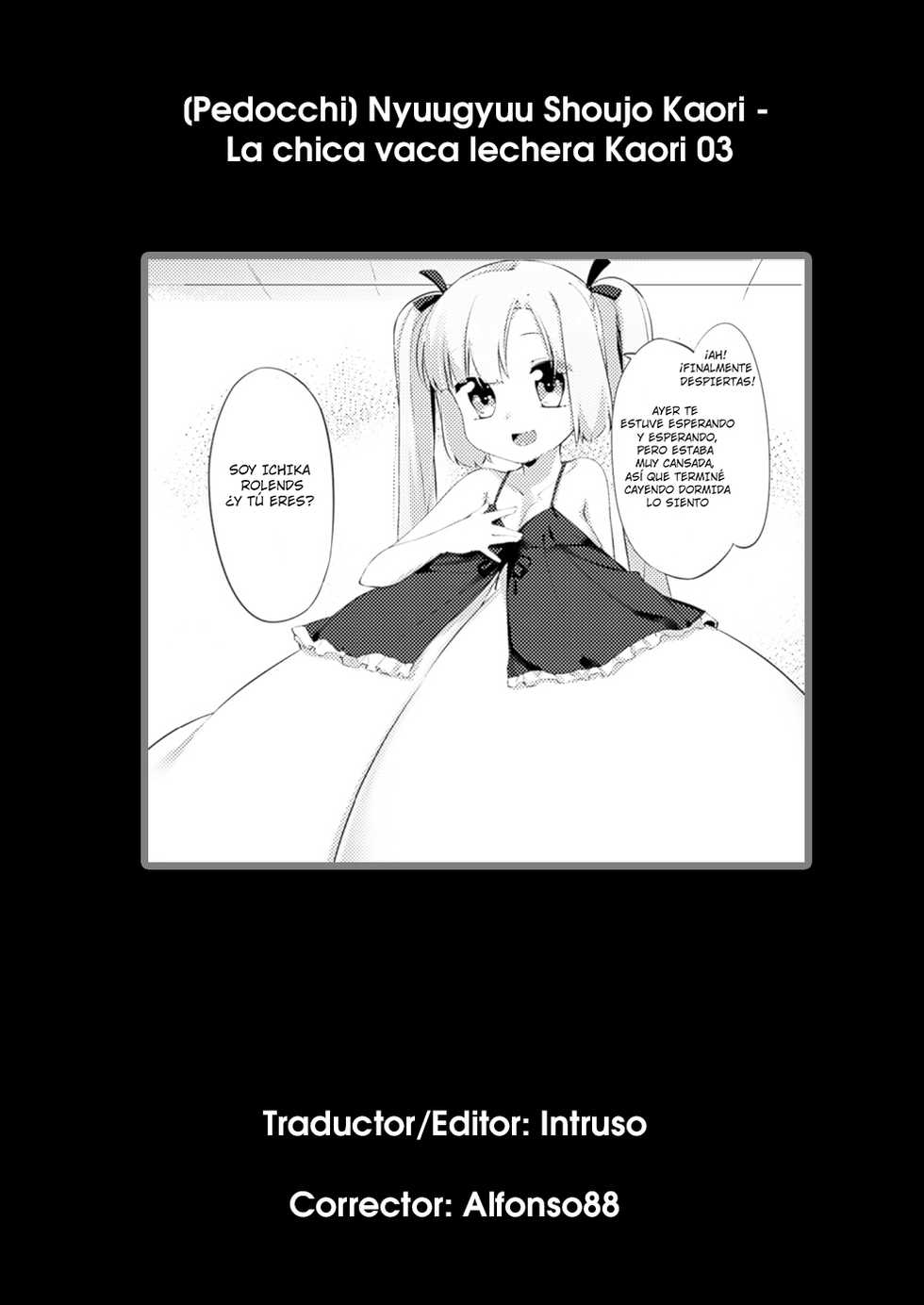 [Pedocchi] Nyuugyuu Shoujo Kaori | La chica vaca lechera Kaori Ch. 3 [Spanish] [Intruso] [Digital] - Page 32