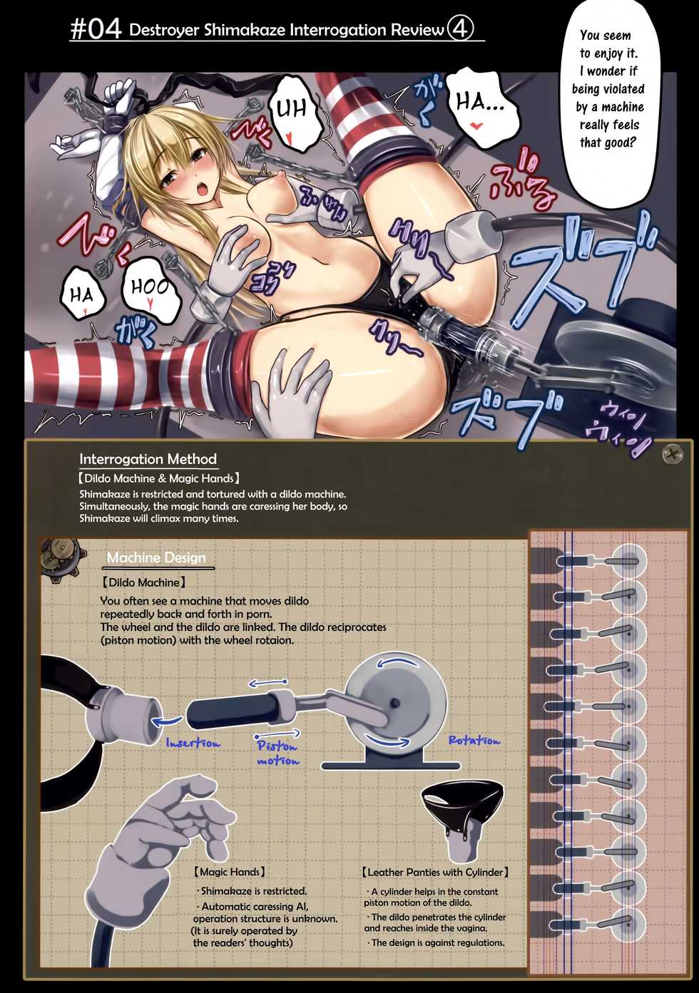(C91) [Monaka Udon (Monikano)] Kuchikukan Shimakaze Jinmon Chousho | Destroyer Shimakaze Interrogation Review (Kantai Collection -KanColle-) [English] [CrowKarasu] - Page 12