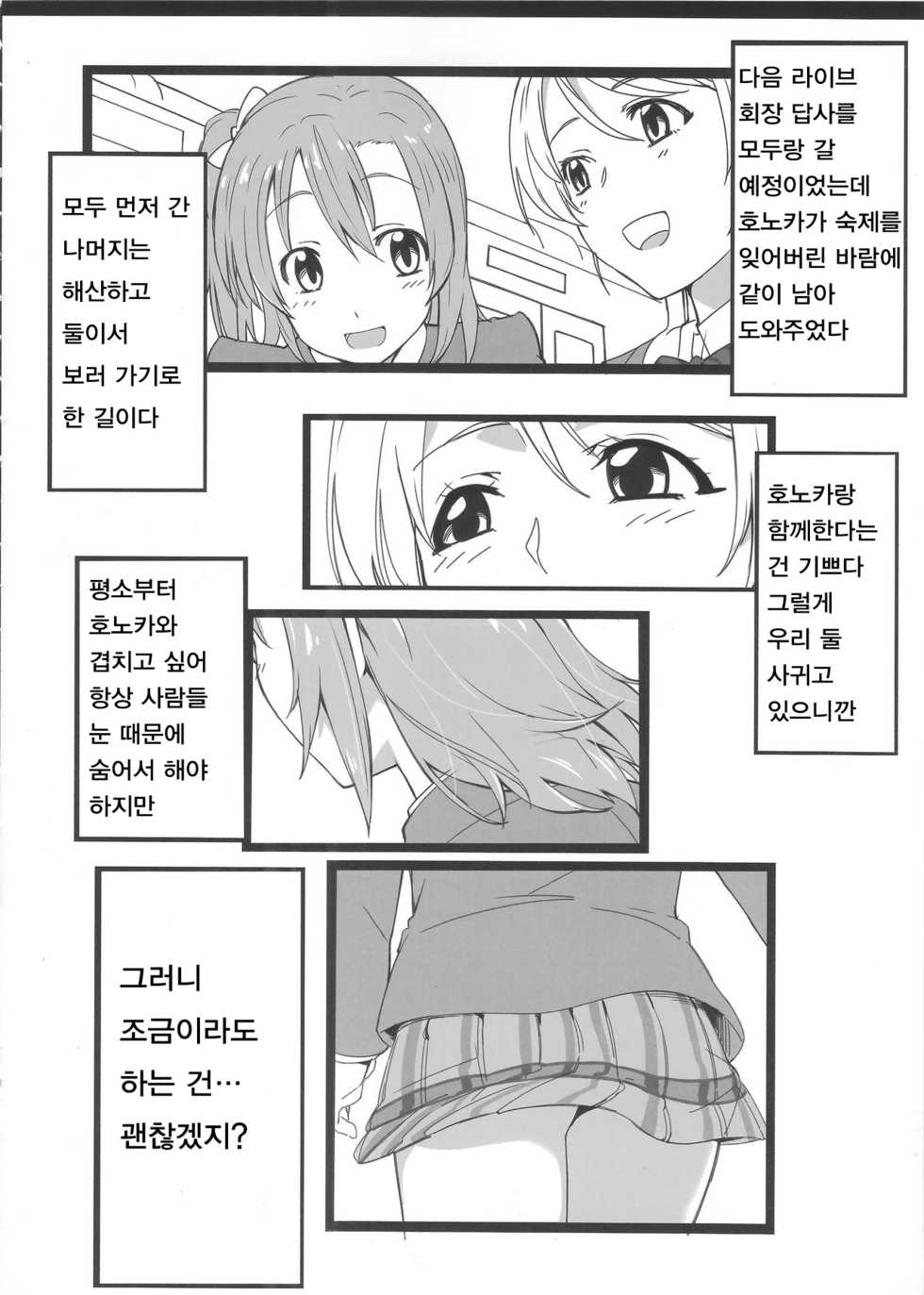 (C87) [corori (Yopparai Oni?, Haruichi)] HONOERIKAN (Love Live!) [korean] - Page 27