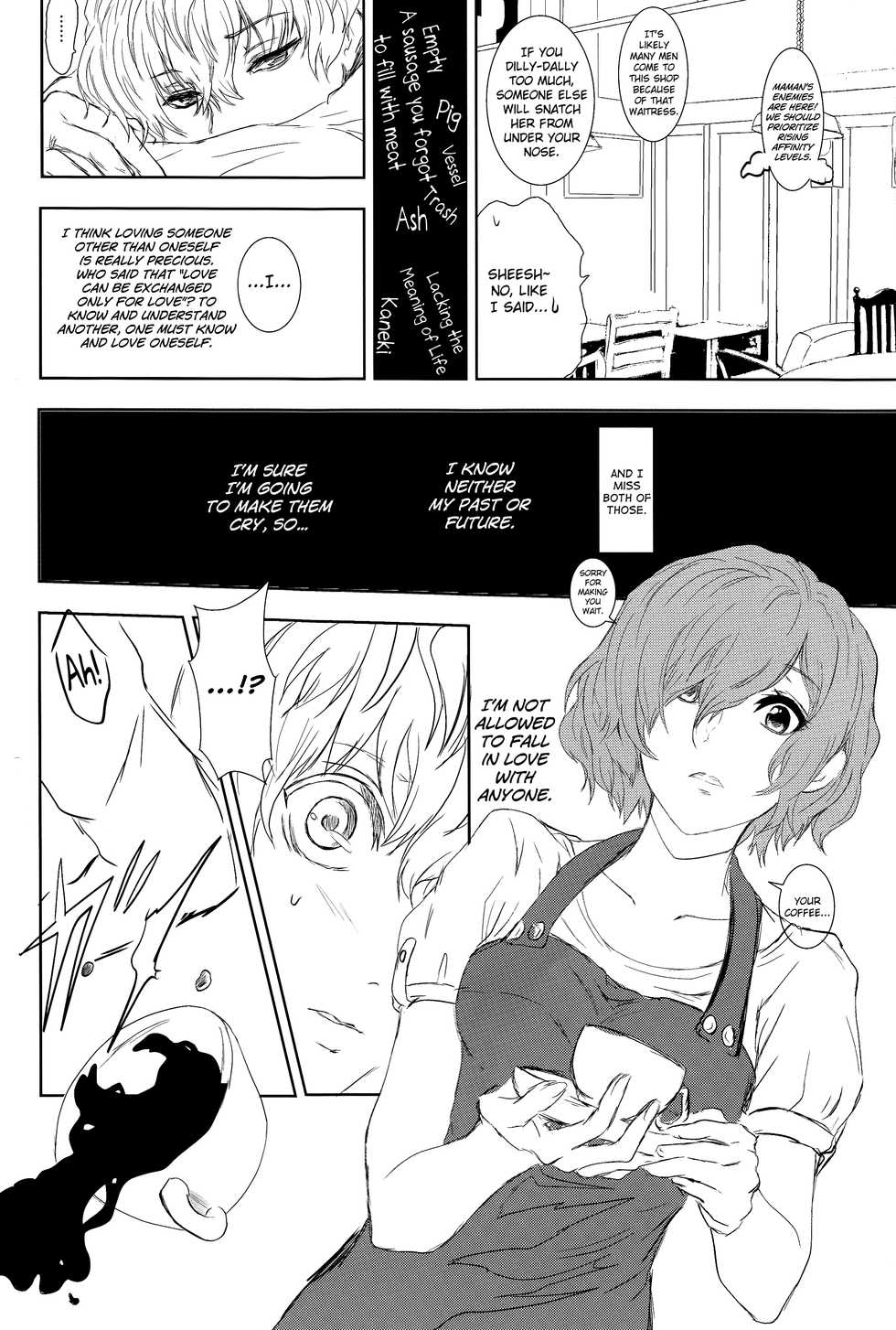 (C89) [Somnium (Kisaragi Ao)] Innocent Blue - Before Sunrise (Tokyo Ghoul) [English] [biribiri] - Page 8