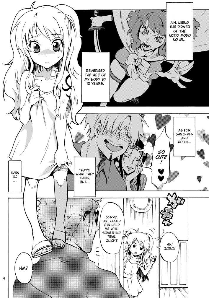 [Kurione-sha (YU-RI)] Chibi Koukaishi o Mederu Hon | Tiny Navigator Appreciation Book (One Piece) [English] [friggo] [Digital] - Page 3