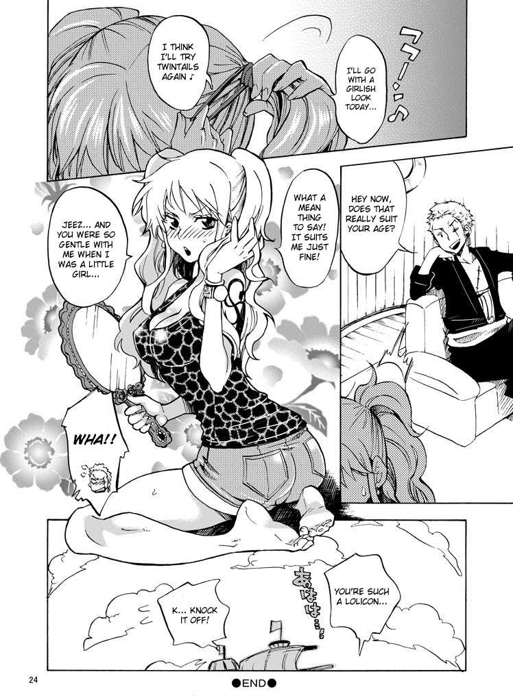 [Kurione-sha (YU-RI)] Chibi Koukaishi o Mederu Hon | Tiny Navigator Appreciation Book (One Piece) [English] [friggo] [Digital] - Page 23
