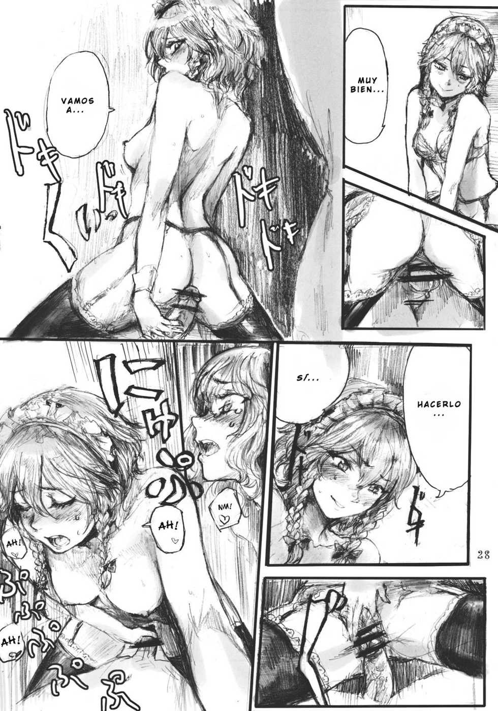 (C78) [DenpaYunYun (Osakana)] SEMPER EADEM ~Ikumoko no Mamani~ (Touhou Project) [Spanish] [Futanari Freaks] - Page 27