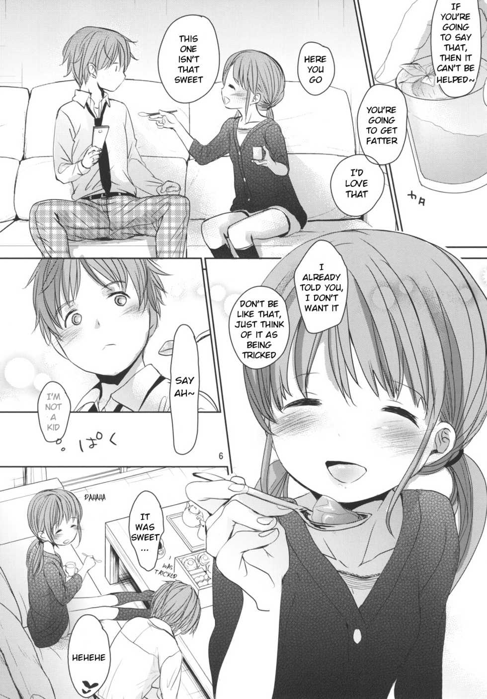 (C88) [Okadatei (Okada Kou)] Amai Okashi [English] [BlindEye] - Page 5