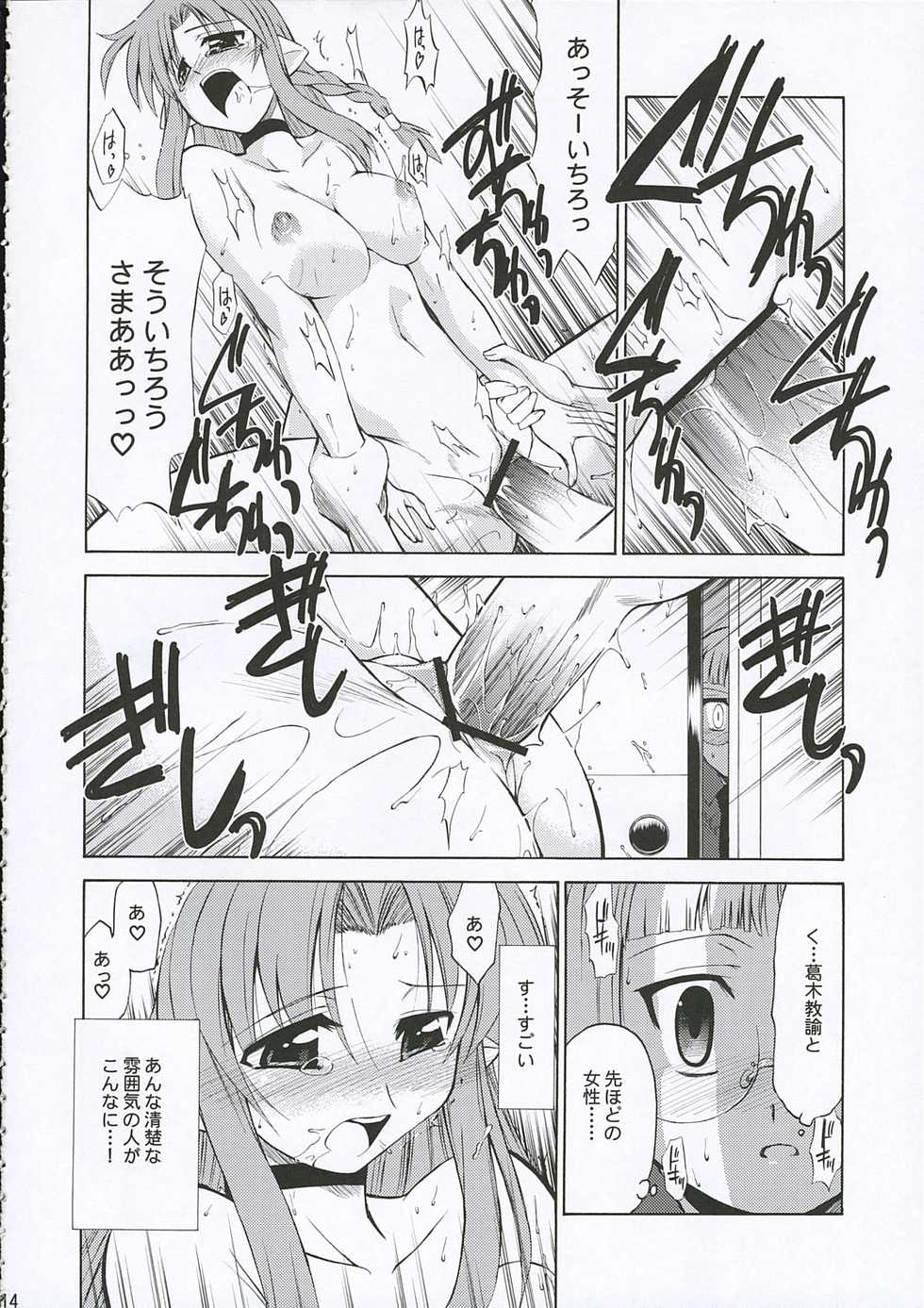 (C69) [YOKOSHIMAYA. (Yokoshima Takemaru)] Himuro Renai Jiken (Fate/stay night) - Page 14