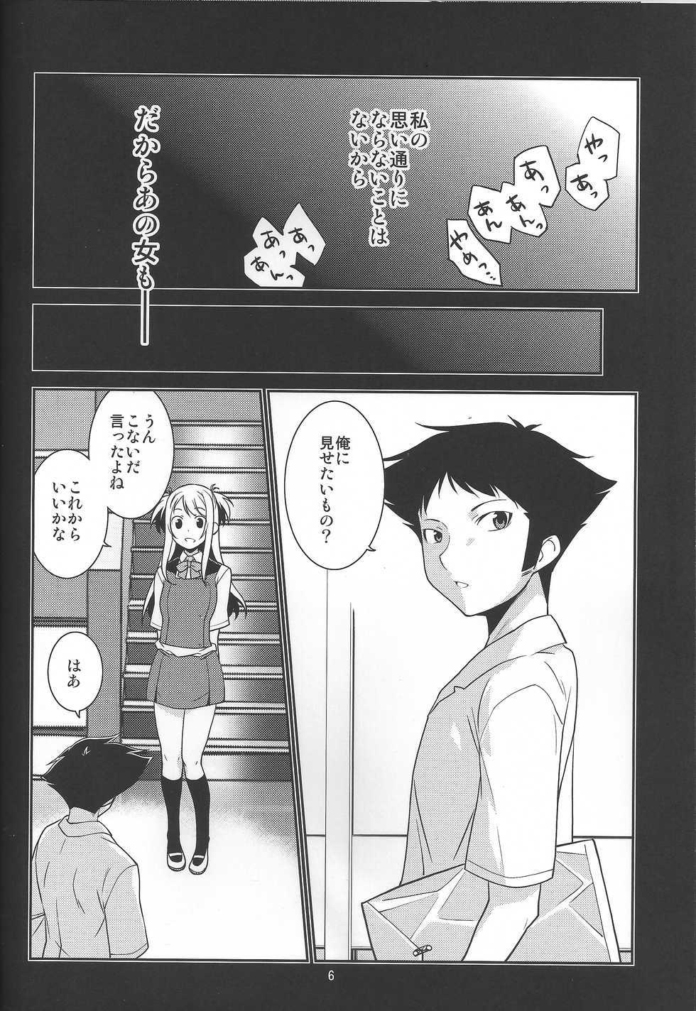 (C87) [MINAMOON (Minazuki Futago)] Seitokaichou Kagura no Sugao + Omake - Page 6
