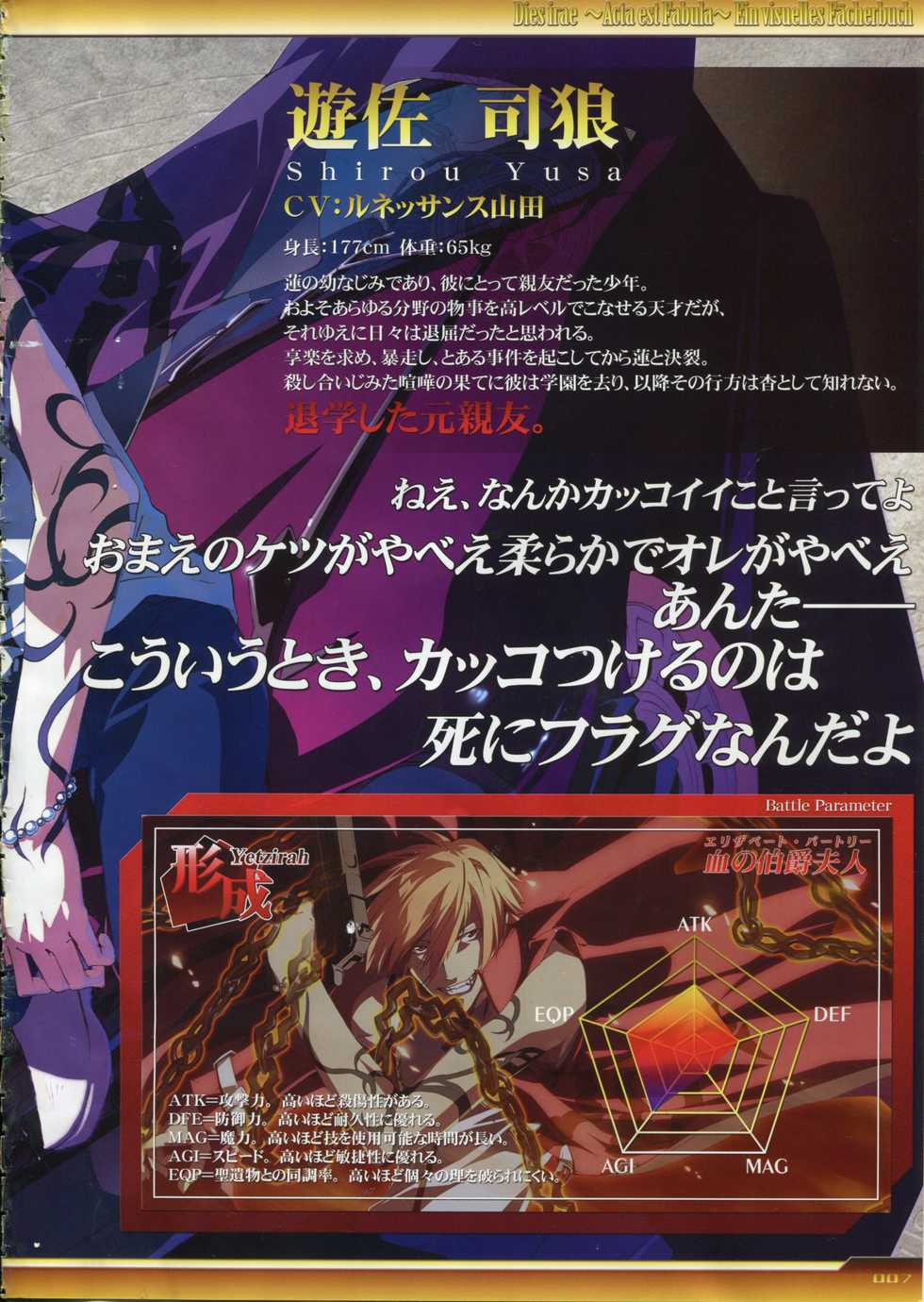 Dies irae Visual Fanbook - White Book - Page 8