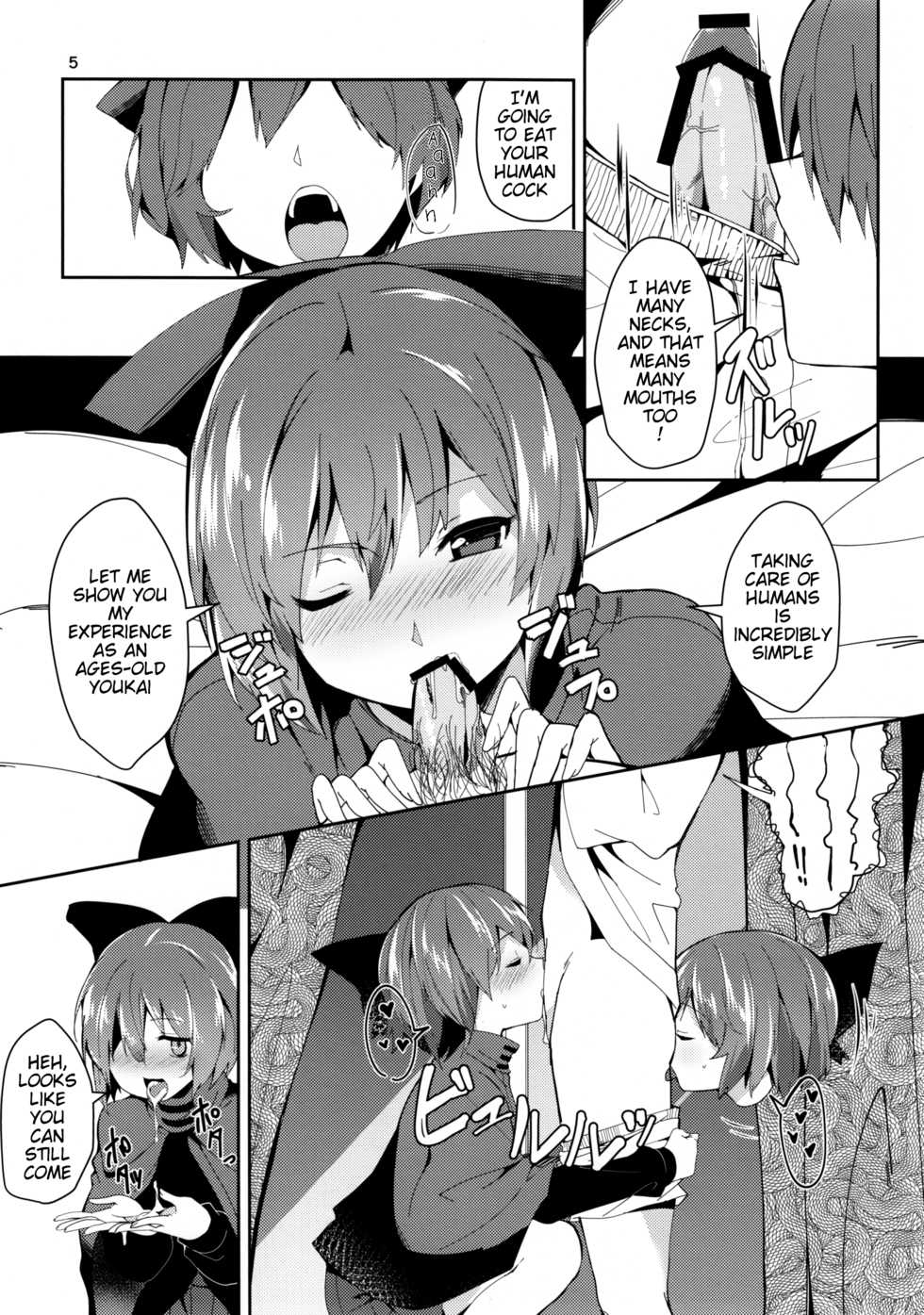 (C90) [Tetsu no Otoshigo (Chirorian)] Akai Hon. (Touhou Project) [English] [H-Konbini] - Page 4