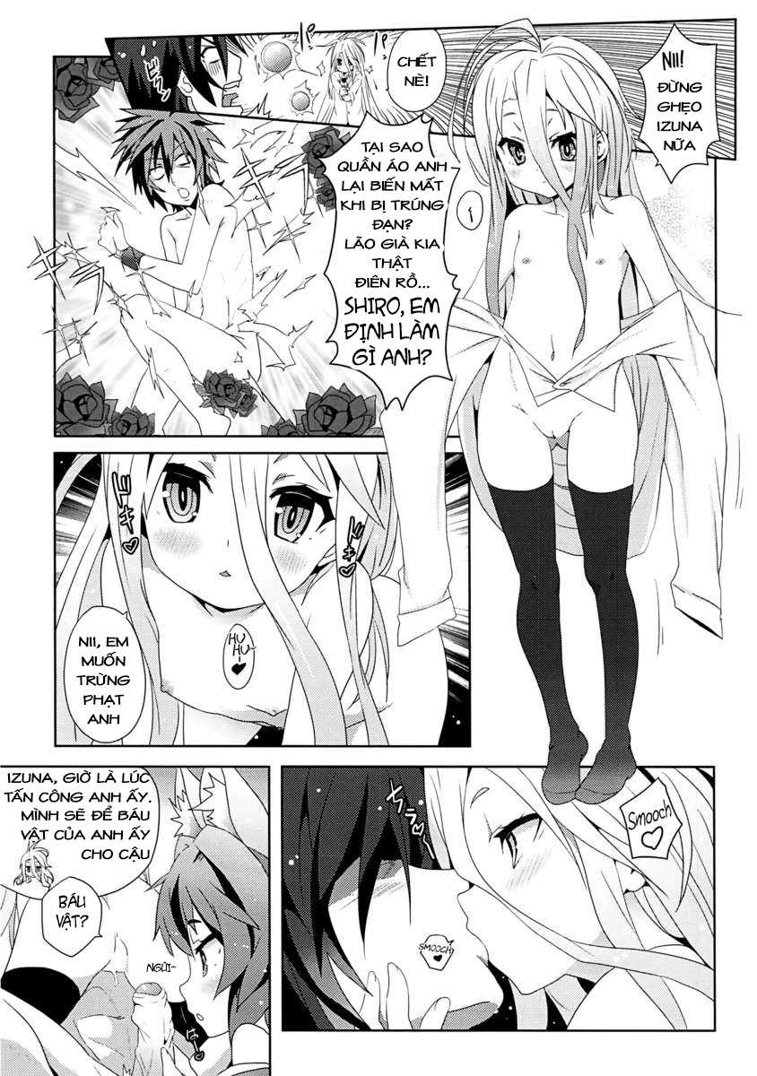 (FF24) [Nikoushikou (Nekosaki Aoi)] Yougi Jinsei - No Loli No Life (No Game No Life) [Vietnamese Tiếng Việt] [KATSU] - Page 6