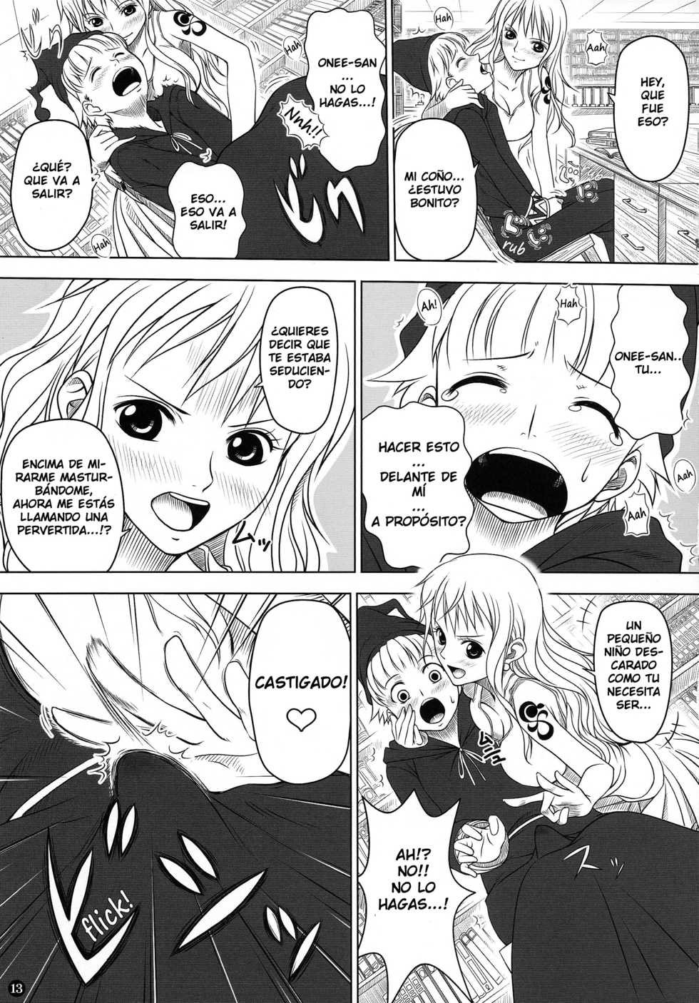 (C82) [Mikenekodou (Muten)] Weather report (One Piece) [Spanish] [kalock] - Page 12